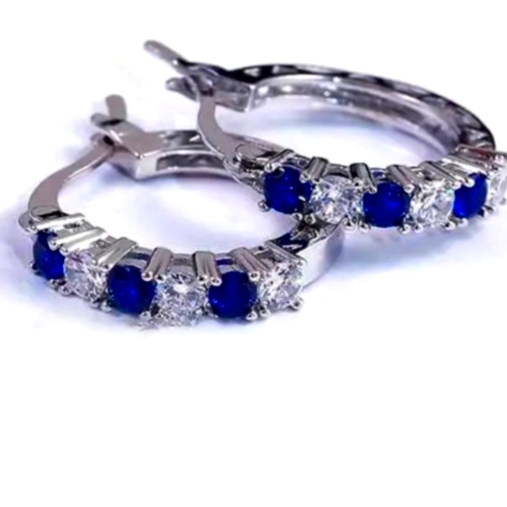 925 Silver Plated Elegant Earrings